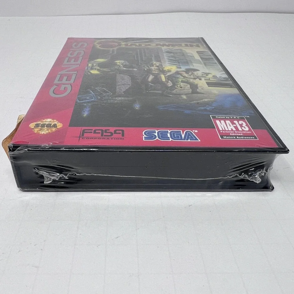 Sega Shadowrun Sega Genesis Black Red Cyberpunk RPG Sealed MA13 1994 Game